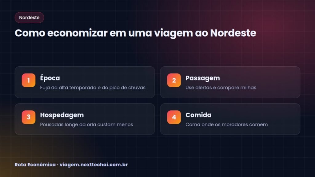 Como economizar em uma viagem ao Nordeste